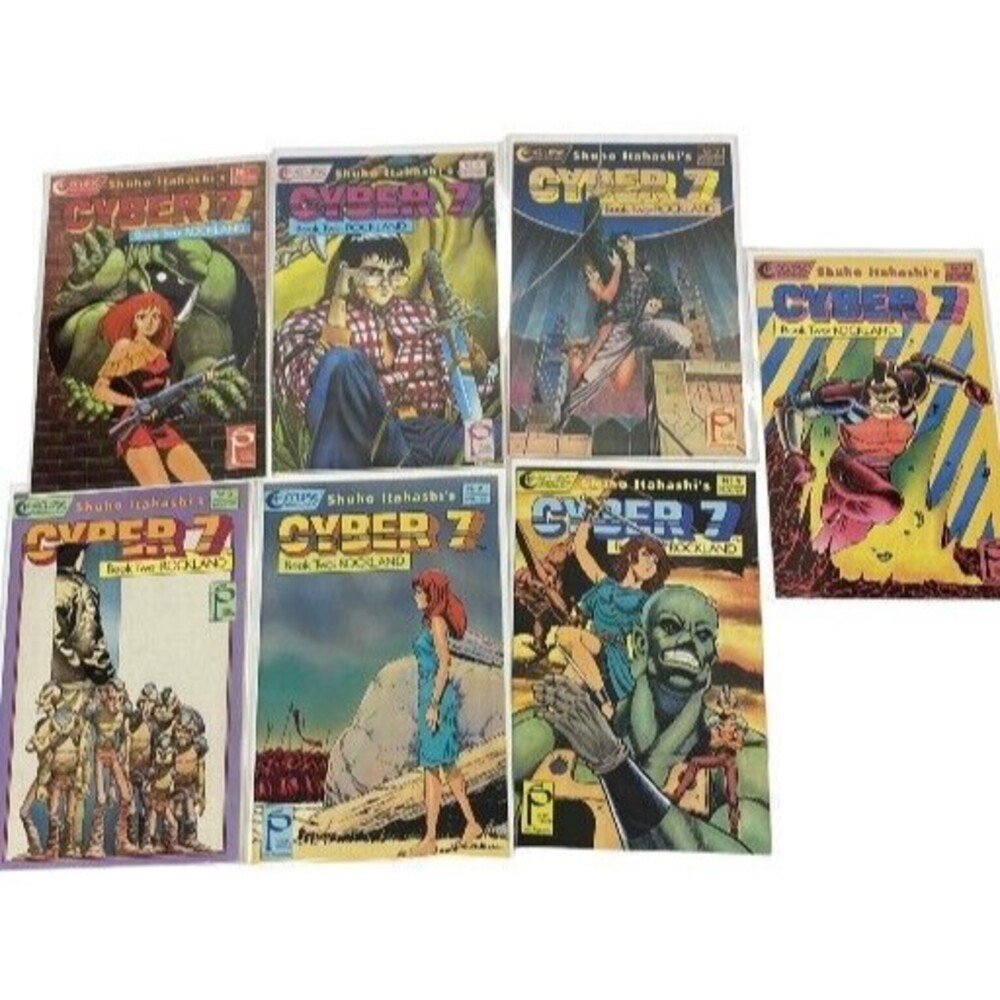 Cyber 7 Shuho Itahash Studio Proteus Manga Eclipse   Comics Issue #1,2,3,5,6,8,